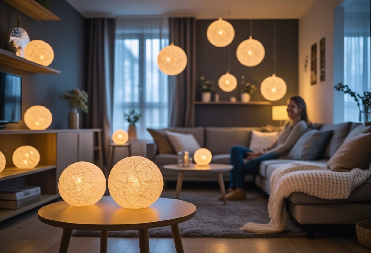 Saadan skaber du hygge med dekorative lyskugler til hjemmet
